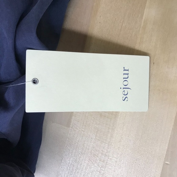 SEJOUR - WOMEN'S 0X - NAVY ZIP & SNAP CLOSURE HOODED CARGO JACKET COAT - Picture 9 of 10